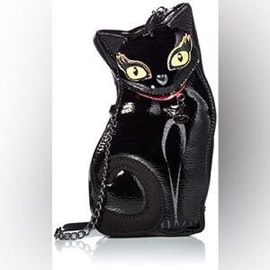 ***BRAND NEW*** Betsey Johnson Black Cat-Shaped Crossbody Bag